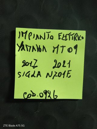 Impianto Elettrico Yamaha MT09 2017-2021
