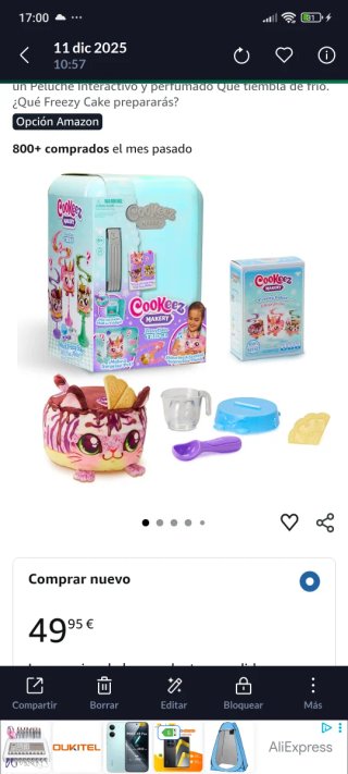 Nevera Cookeez Makery unicornio