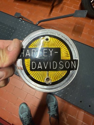 Emblema Tanque Harley Davidson Panhead 1958