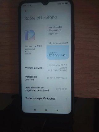 Xiaomi Redmi 9AT Android 12