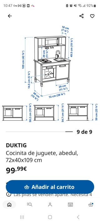 Cocina Juguete IKEA con muchos COMPLEMENTOS