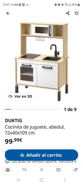 Cocina Juguete IKEA con muchos COMPLEMENTOS