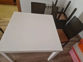 Mesa comedor extensible Ikea blanca