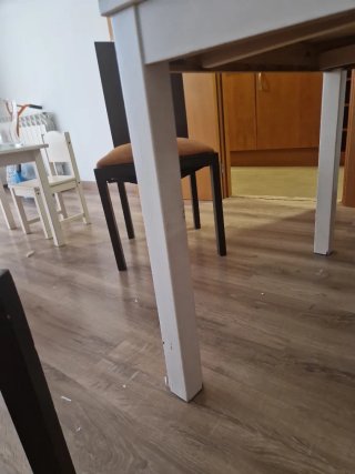 Mesa comedor extensible Ikea blanca
