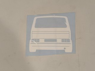 Adhesivo Vinilo Volkswagen T3 Trasero