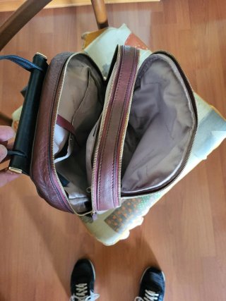 Zaino Piquadro Pelle Borgogna/Rosa Donna