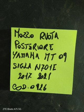 Mozzo Ruota Posteriore Yamaha MT09 (2017-2021)