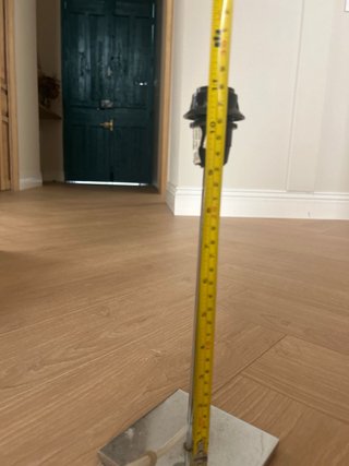 Pie de lámpara metálico 30 cm alto