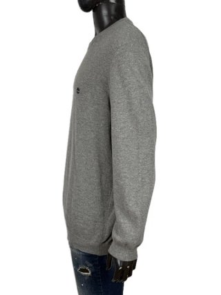 Timberland Maglione Uomo XXL Lana Grigio Pullover