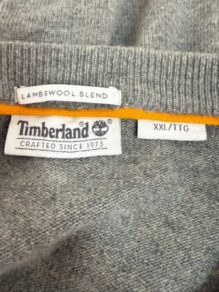 Timberland Maglione Uomo XXL Lana Grigio Pullover
