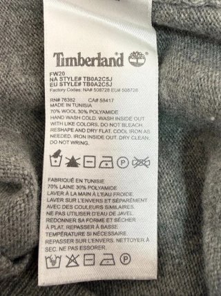 Timberland Maglione Uomo XXL Lana Grigio Pullover