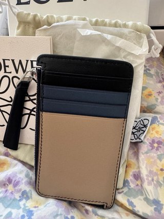 Monedero Loewe Puzzle Beige y Azul