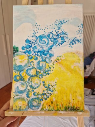 Quadro astratto su tela
