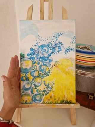 Quadro astratto su tela