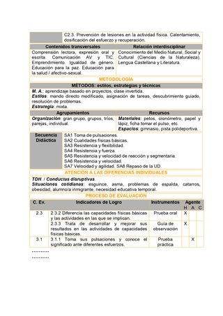 PROGRAMACION EDUCACION FISICA 5º EP (CYL)