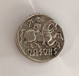 Moneda Ibérica Navarra Denario Arsaos