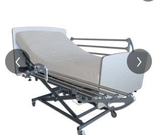 Cama eléctrica articulada elevador y barandilla