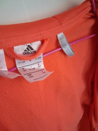 T11-12 niño/a Sudadera Adidas Naranja.