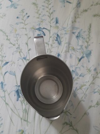 Lattiera Alessi in metallo argentato