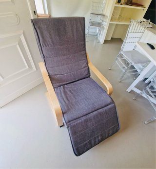 Sillón relax Ikea cuero y tela