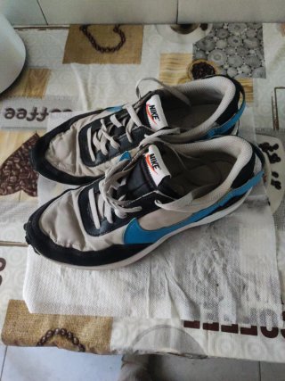 Tenis Nike Beige y Azul original