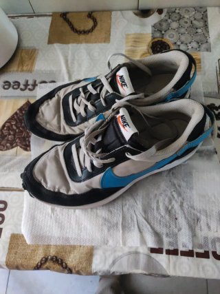 Tenis Nike Beige y Azul original
