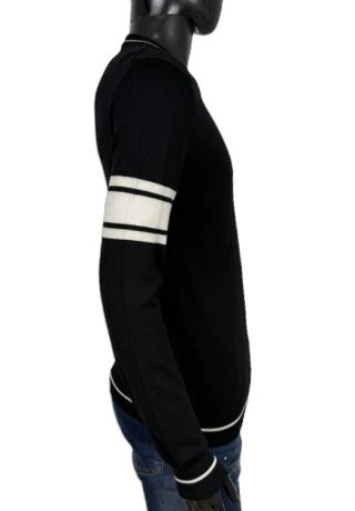 Love Moschino Maglione Uomo M Lana Nero Logo LM