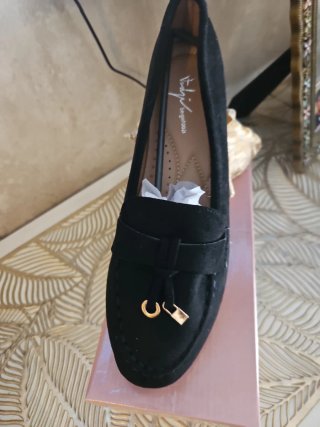 Mocasines terciopelo Sergio Rossi negros