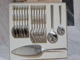 WMF Cromargan Juego 15 Cubiertos tartas, vintage