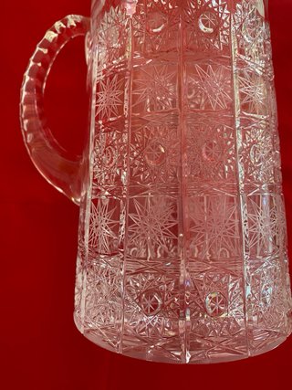 Antigua Jarra Cristal Bohemia 23/19 cm/