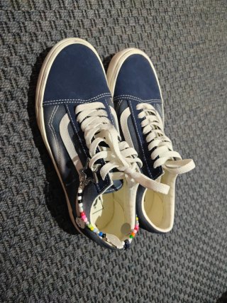 Zapatos Vans Old Skool Azul Multicolor