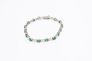 Pulsera de oro blanco de 18k. Ref:065-05-00412