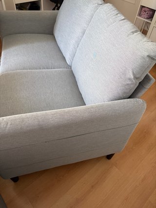 Sofá Ikea gris claro 2 plazas