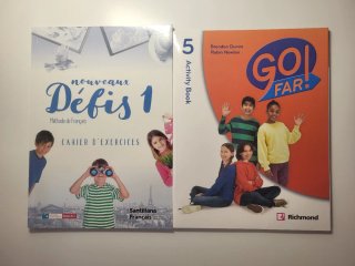 Cuadernillos de inglés y de francés 5 de primaria.