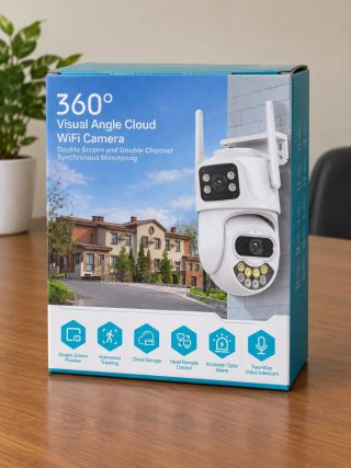 Cámara WiFi Cloud 360° Doble Pantalla