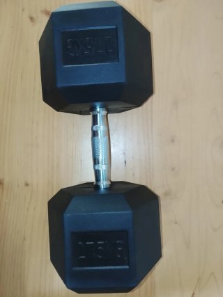 Mancuerna hexagonal 28,400kg.
