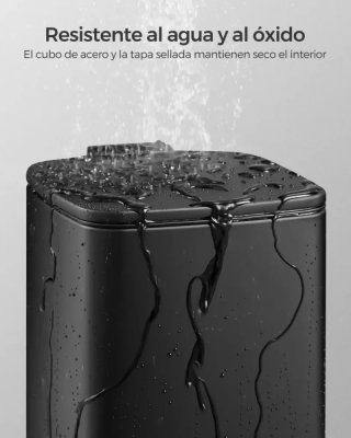SONGMICS 8 L Cubo Basura Compacta, con Pedal