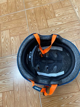 Casco Oxelo MF 7 Azul Naranja