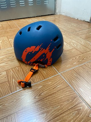 Casco Oxelo MF 7 Azul Naranja