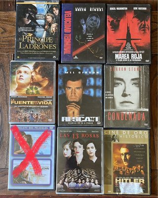 Lote 9 Películas DVD Acción y Aventura
