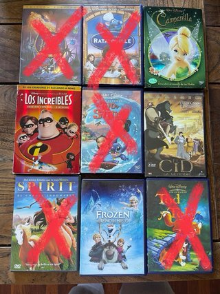 Lote 9 Películas DVD Acción y Aventura