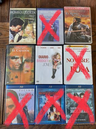 Lote 9 Películas DVD Acción y Aventura