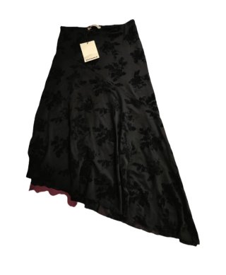 Falda asimétrica Bershka floral