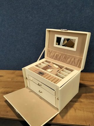 Caja para Joyas, Joyero 3 Niveles SONGMICS JBC121W