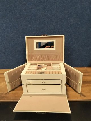 Caja para Joyas, Joyero 3 Niveles SONGMICS JBC121W