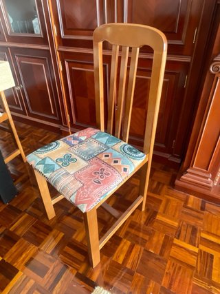 Mesa comedor haya + 4 sillas