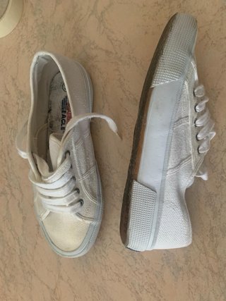 Sneakers in tela bianca American Eagle