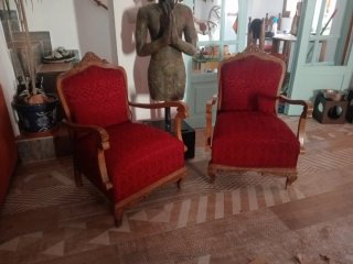 2 Sillones Butacas Antiguos Tapizados