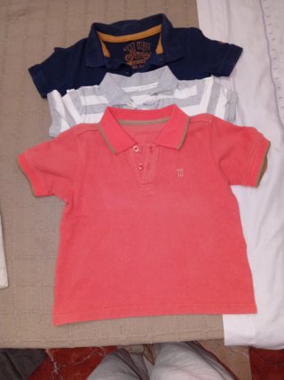 Polos niño talla 3-4 años (3 uds)