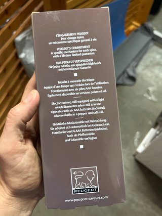 Molino Eléctrico Nuez Moscada Peugeot Nuevo